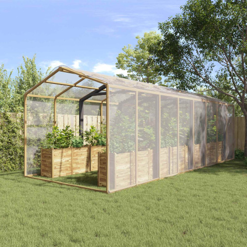 vidaXL Växtskydd Transparent 8 x 10 m PE