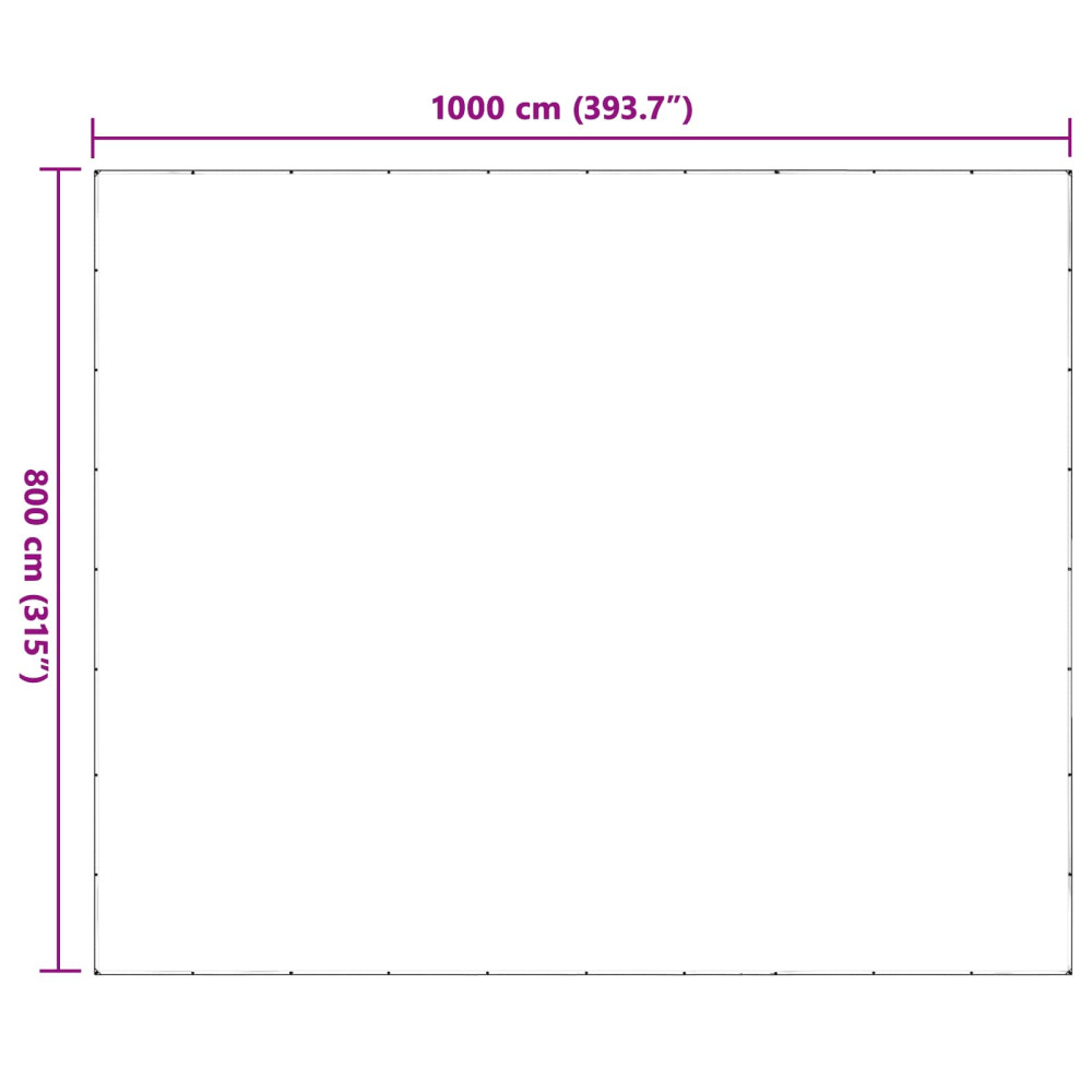 Produktbild för Växtskydd Transparent 8 x 10 m PE