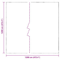 Produktbild för Växtskydd Transparent 12 x 12 m PE