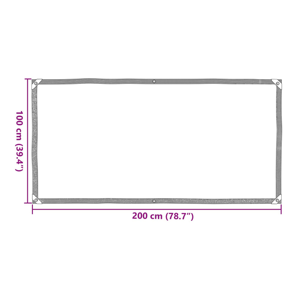 Produktbild för Växtskydd Transparent 1 x 2 m PE