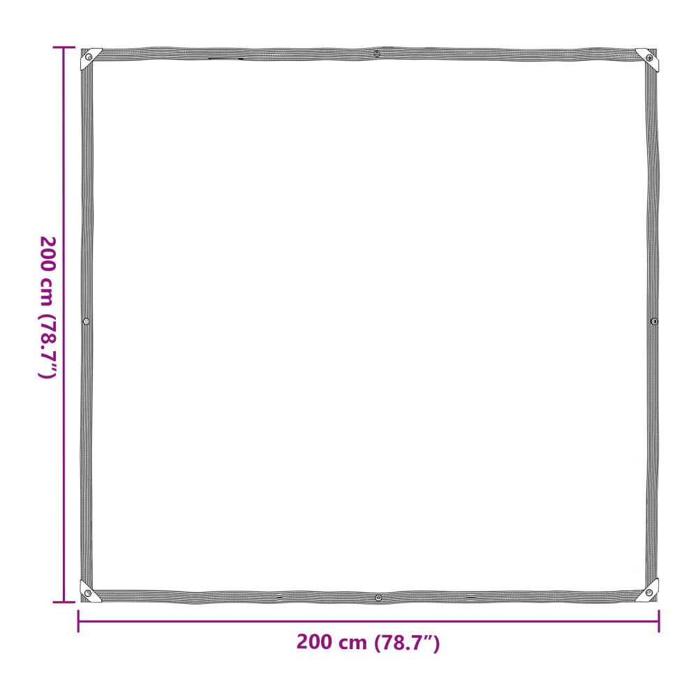 Produktbild för Växtskydd Transparent 2 x 2 m PE