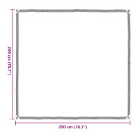 Produktbild för Växtskydd Transparent 2 x 2 m PE