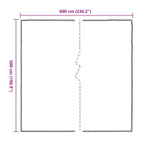 Produktbild för Växtskydd Transparent 5 x 6 m PE