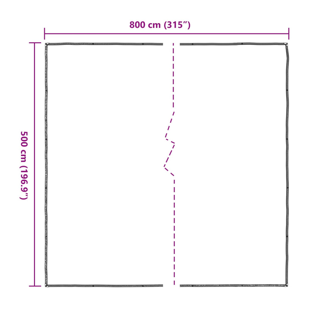 Produktbild för Växtskydd Transparent 5 x 8 m PE