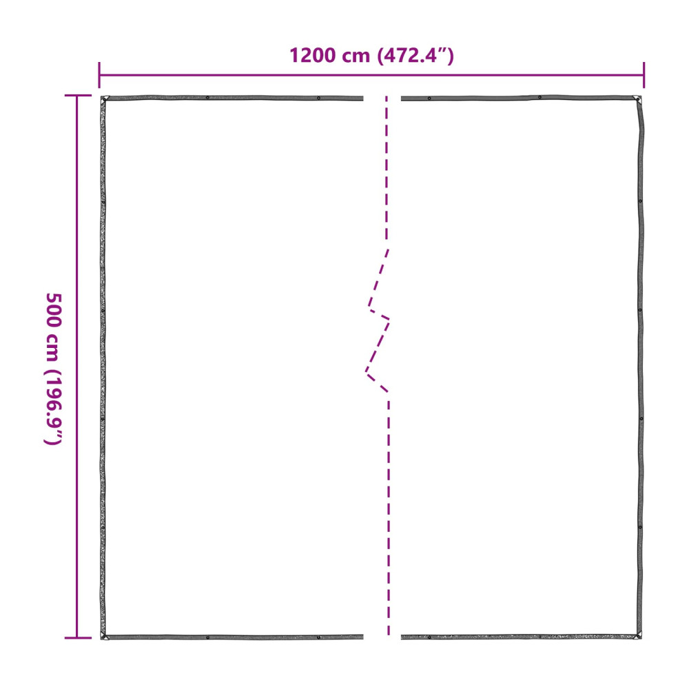 Produktbild för Växtskydd Transparent 5 x 12 m PE