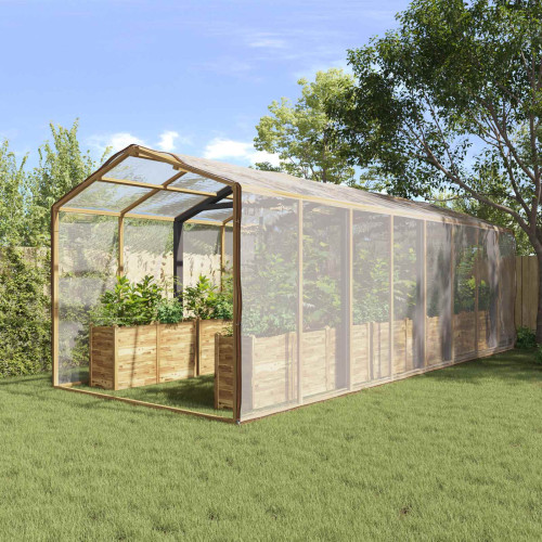 vidaXL Växtskydd Transparent 6 x 12 m PE