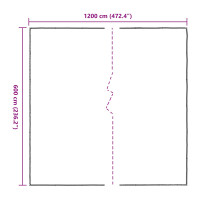 Produktbild för Växtskydd Transparent 6 x 12 m PE