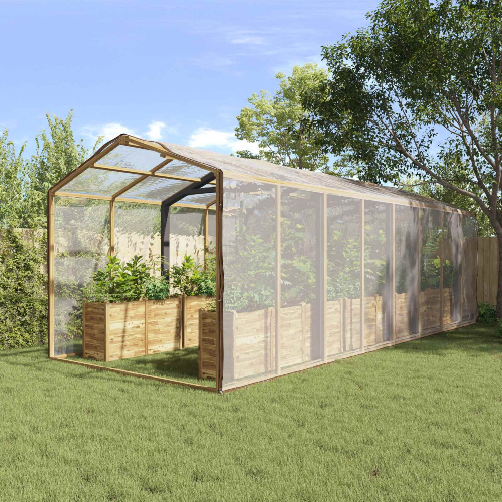 Produktbild för Växtskydd Transparent 8 x 8 m PE