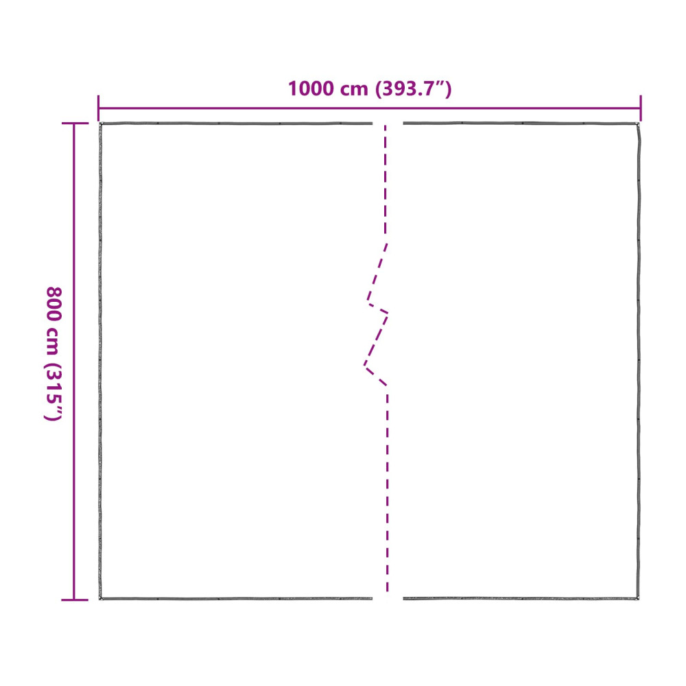 Produktbild för Växtskydd Transparent 8 x 10 m PE