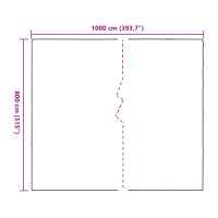 Produktbild för Växtskydd Transparent 8 x 10 m PE