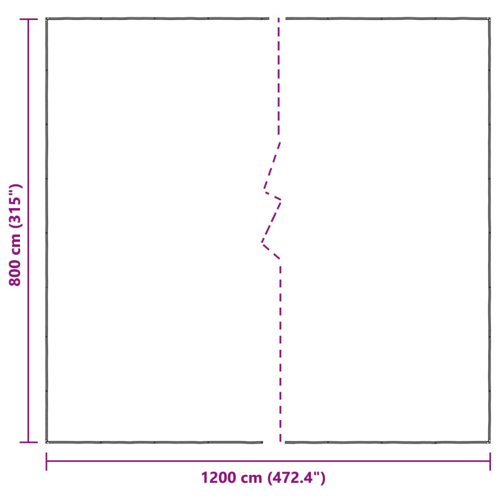 Produktbild för Växtskydd Transparent 8 x 12 m PE
