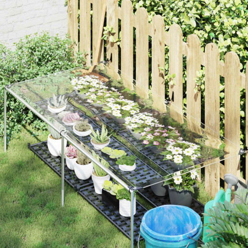 vidaXL Växtskydd Transparent 1 x 2 m PVC
