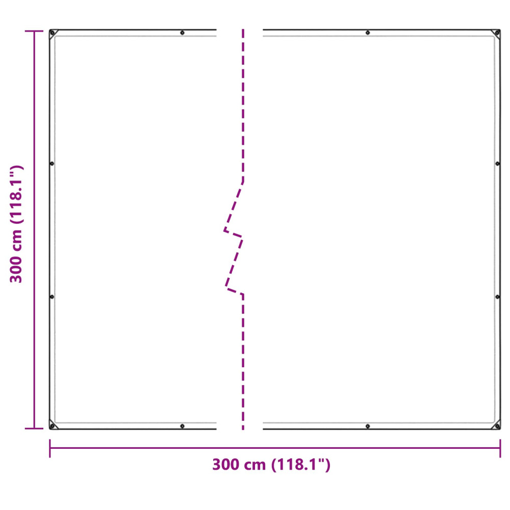 Produktbild för Växtskydd Transparent 3 x 3 m PVC