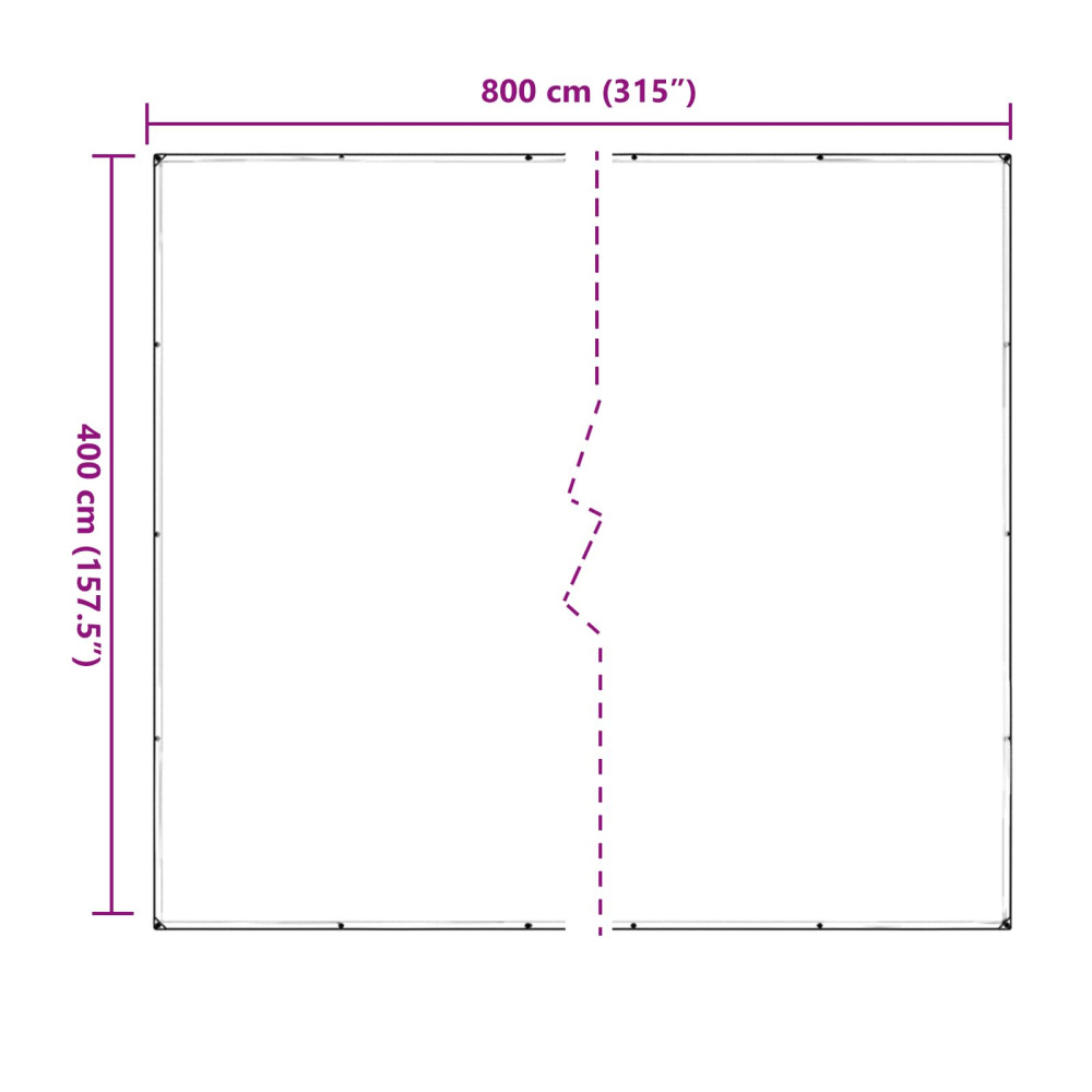 Produktbild för Växtskydd Transparent 4 x 8 m PVC