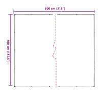 Produktbild för Växtskydd Transparent 4 x 8 m PVC