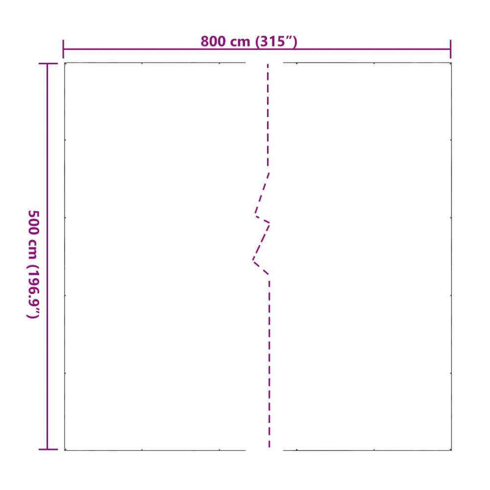Produktbild för Växtskydd Transparent 5 x 8 m PVC