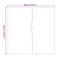 Produktbild för Växtskydd Transparent 5 x 8 m PVC