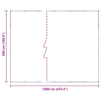 Produktbild för Växtskydd Transparent 5 x 12 m PVC