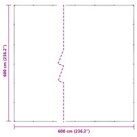 Produktbild för Växtskydd Transparent 6 x 6 m PVC