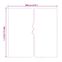 Produktbild för Växtskydd Transparent 6 x 8 m PVC