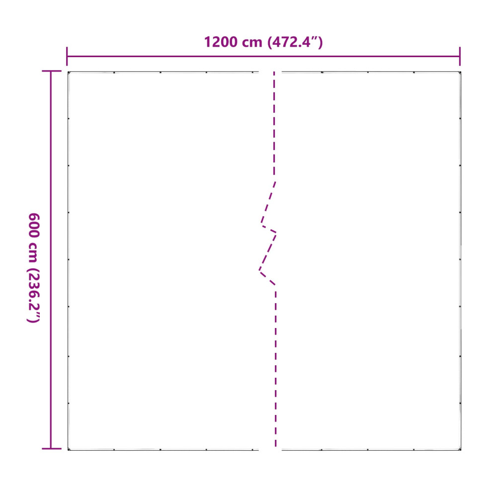 Produktbild för Växtskydd Transparent 6 x 12 m PVC