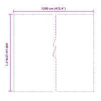 Produktbild för Växtskydd Transparent 6 x 12 m PVC