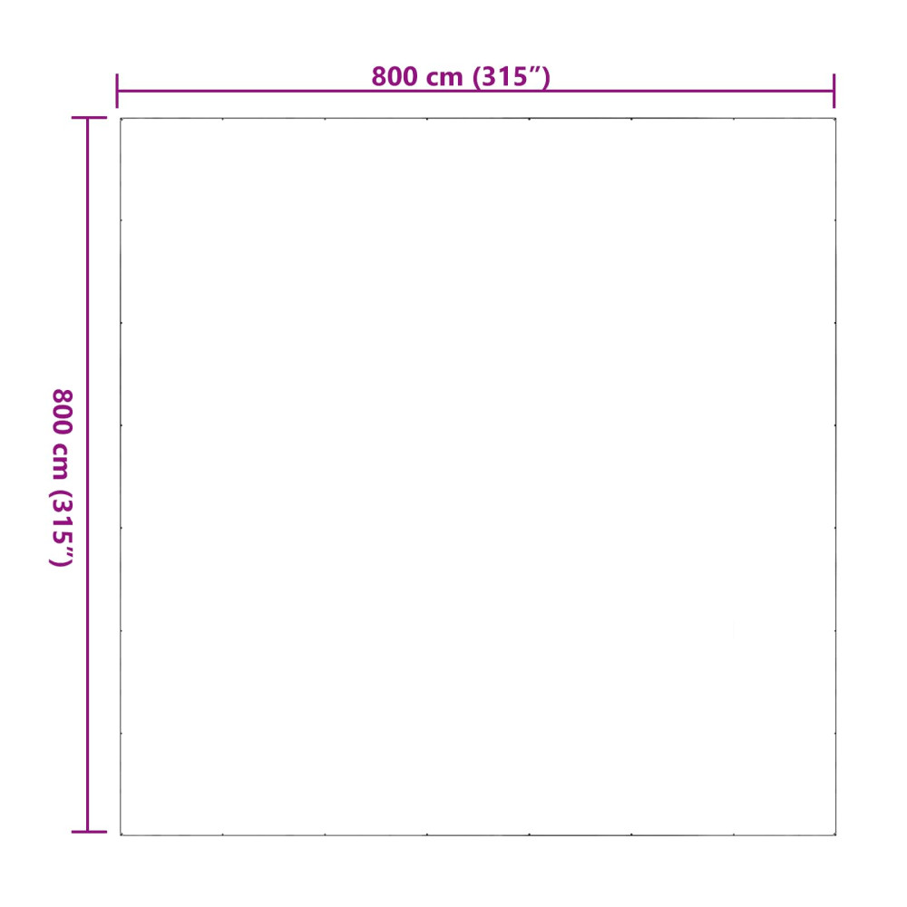 Produktbild för Växtskydd Transparent 8 x 8 m PVC