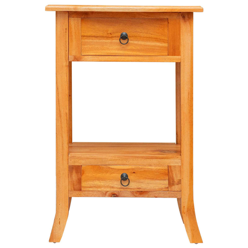 Produktbild för Konsolbord Naturfärg 50,5 x 30 x 75,5 cm Massivt mahognyträ