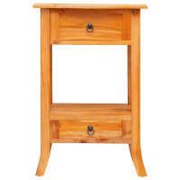 Produktbild för Konsolbord Naturfärg 50,5 x 30 x 75,5 cm Massivt mahognyträ
