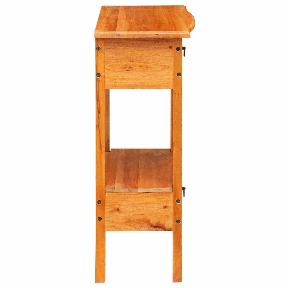 Produktbild för Konsolbord Naturfärg 50,5 x 30 x 75,5 cm Massivt mahognyträ
