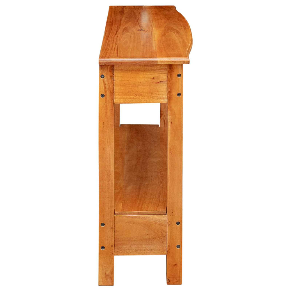 Produktbild för Konsolbord Naturfärg 115 x 32 x 76 cm Massivt mahognyträ