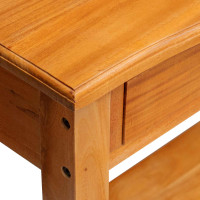 Produktbild för Konsolbord Naturfärg 115 x 32 x 76 cm Massivt mahognyträ
