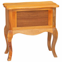 Produktbild för Sidobord Naturfärg 60,5 x 30 x 61 cm Massivt mahognyträ