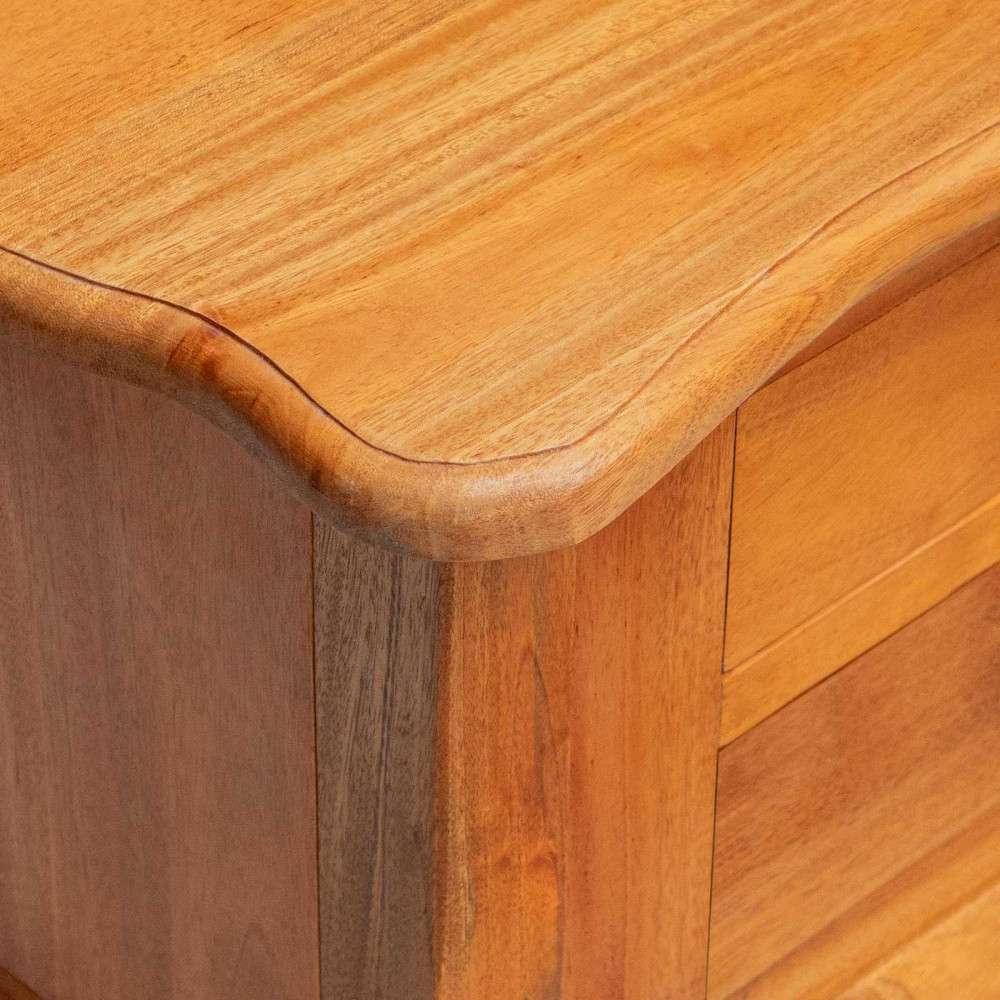Produktbild för Sidobord Naturfärg 60,5 x 30 x 61 cm Massivt mahognyträ