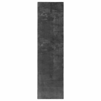 Produktbild för Mellanhög mjuk och tvättbar matta HUARTE Antracit 80 x 1000 cm
