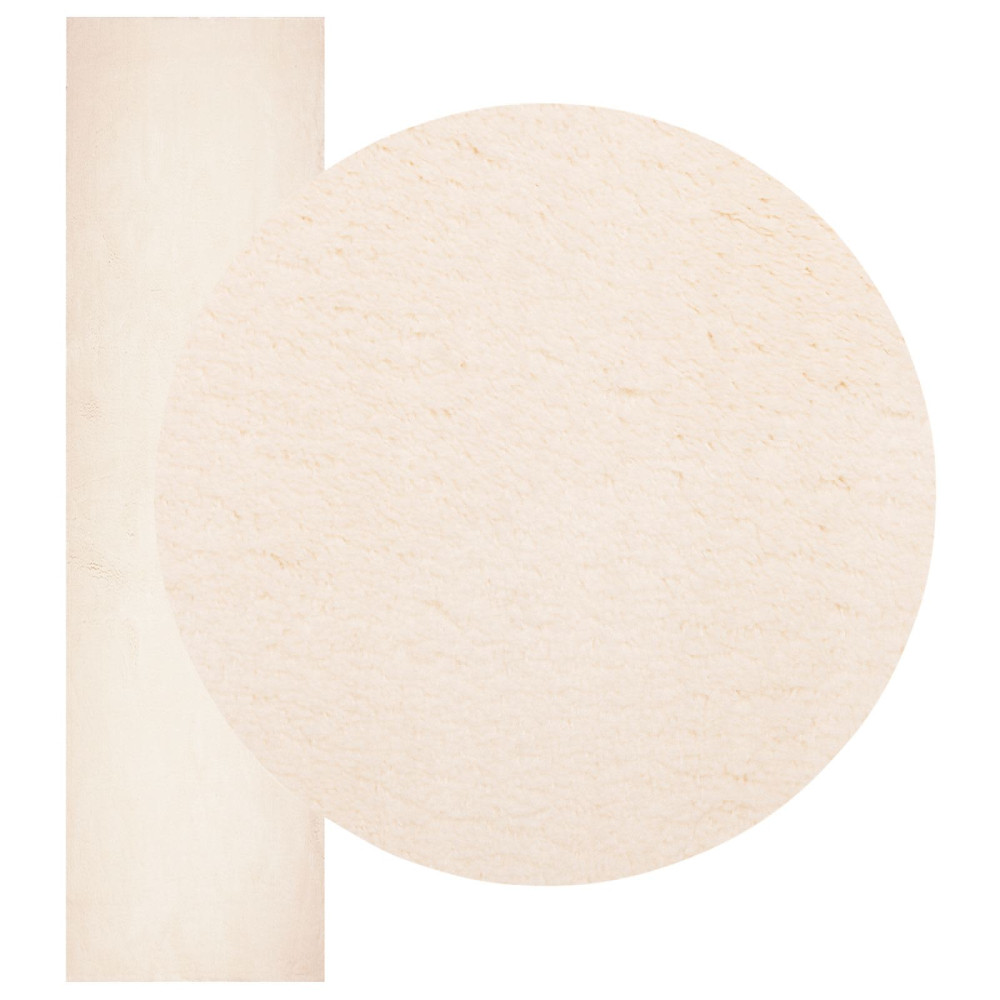 Produktbild för Mellanhög mjuk och tvättbar matta HUARTE Beige 80 x 1000 cm