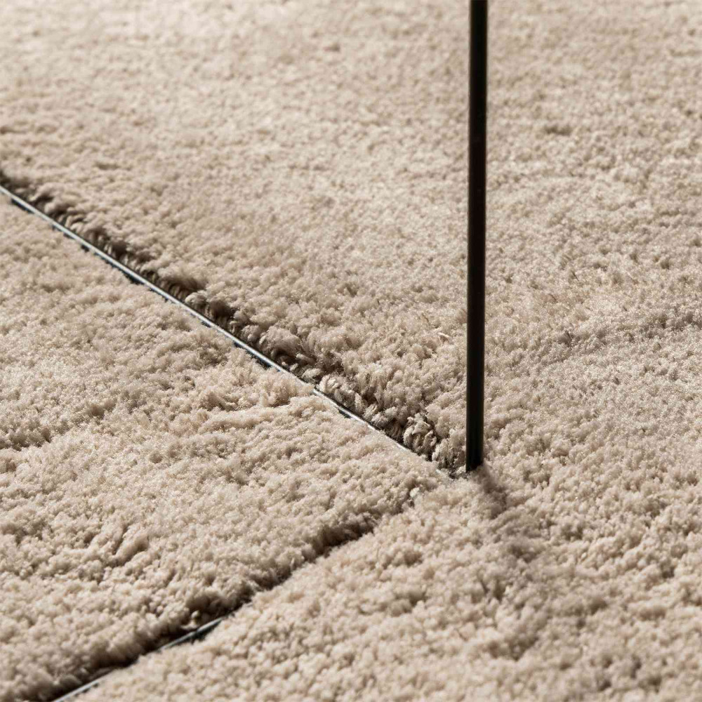 Produktbild för Mellanhög mjuk och tvättbar matta HUARTE Sand 80 x 400 cm