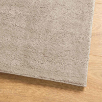 Produktbild för Mellanhög mjuk och tvättbar matta HUARTE Sand 80 x 750 cm