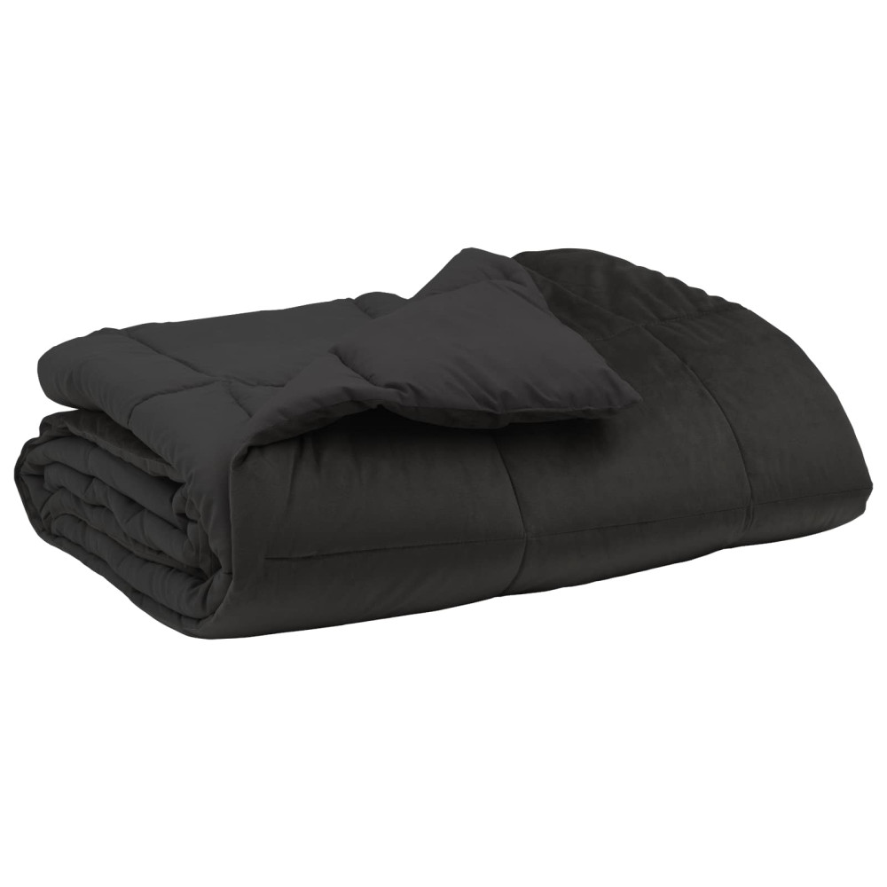 Produktbild för Sommar Duvet Quiltad Antracit 200 x 200 cm Mikrofiber