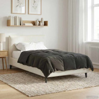 Produktbild för Sommar Duvet Quiltad Antracit 135 x 220 cm Mikrofiber