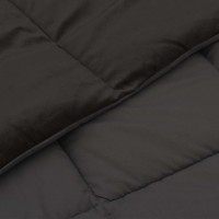Produktbild för Sommar Duvet Quiltad Antracit 140 x 220 cm Mikrofiber