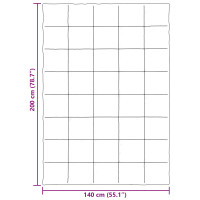 Produktbild för Sommar Duvet Quiltad Ljusgrå 140 x 200 cm Mikrofiber