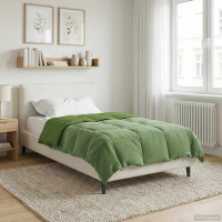 Produktbild för Sommar Duvet Quiltad Grön 140 x 200 cm Mikrofiber