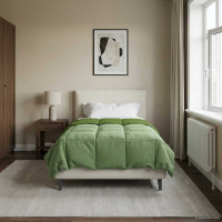 Produktbild för Sommar Duvet Quiltad Grön 140 x 220 cm Mikrofiber