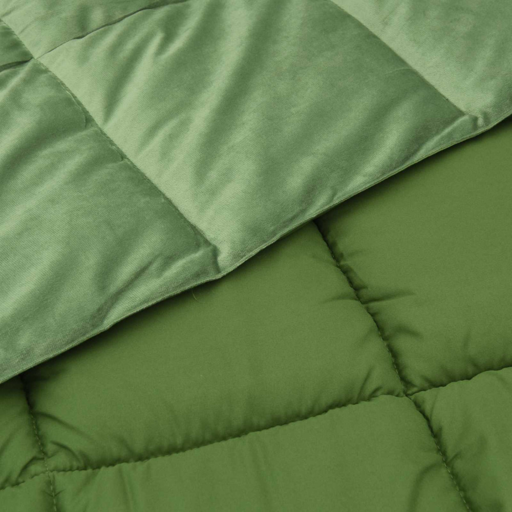 Produktbild för Sommar Duvet Quiltad Grön 220 x 240 cm Mikrofiber