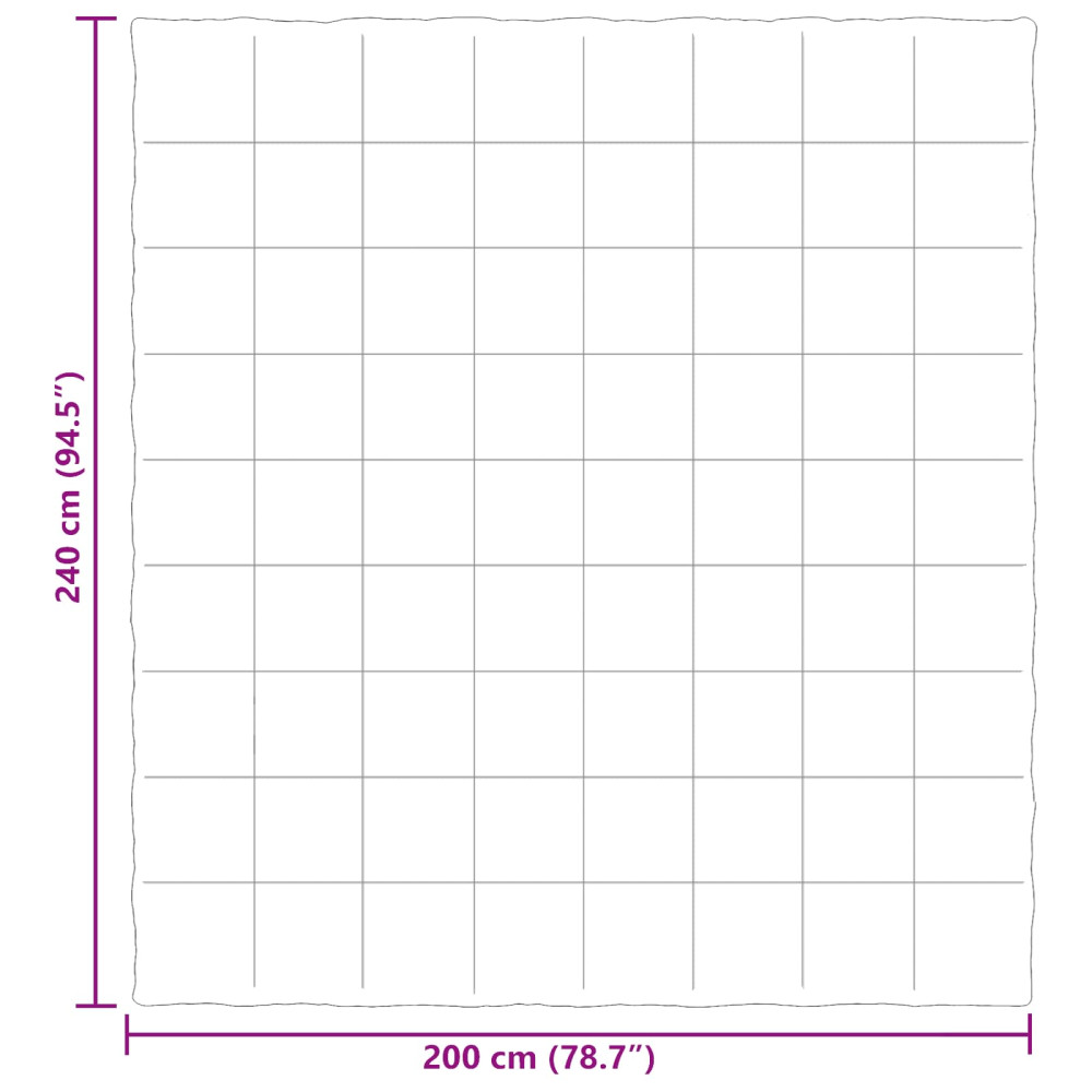 Produktbild för Full Års-Duvet Quiltad Ljusgrå 200 x 240 cm Mikrofiber