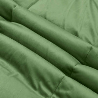 Produktbild för Full Års-Duvet Quiltad Grön 200 x 200 cm Mikrofiber