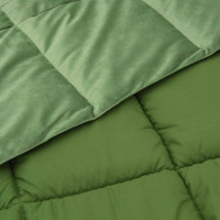 Produktbild för Full Års-Duvet Quiltad Grön 200 x 240 cm Mikrofiber