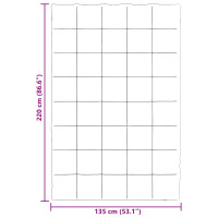Produktbild för Vinter Täcke Quiltad Svart 135 x 220 cm Mikrofiber