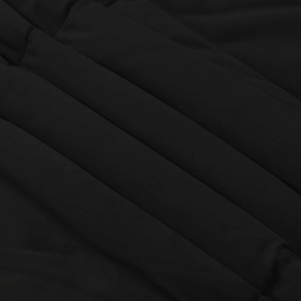Produktbild för Vinter Täcke Quiltad Svart 140 x 220 cm Mikrofiber